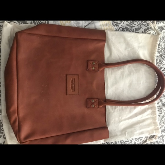 Parker Clay Handbags - New Parker Clay Merkato Tote Rust Brown w/Dust Bag